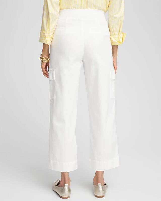 Cargo Straight Leg Cropped Pants - image 3
